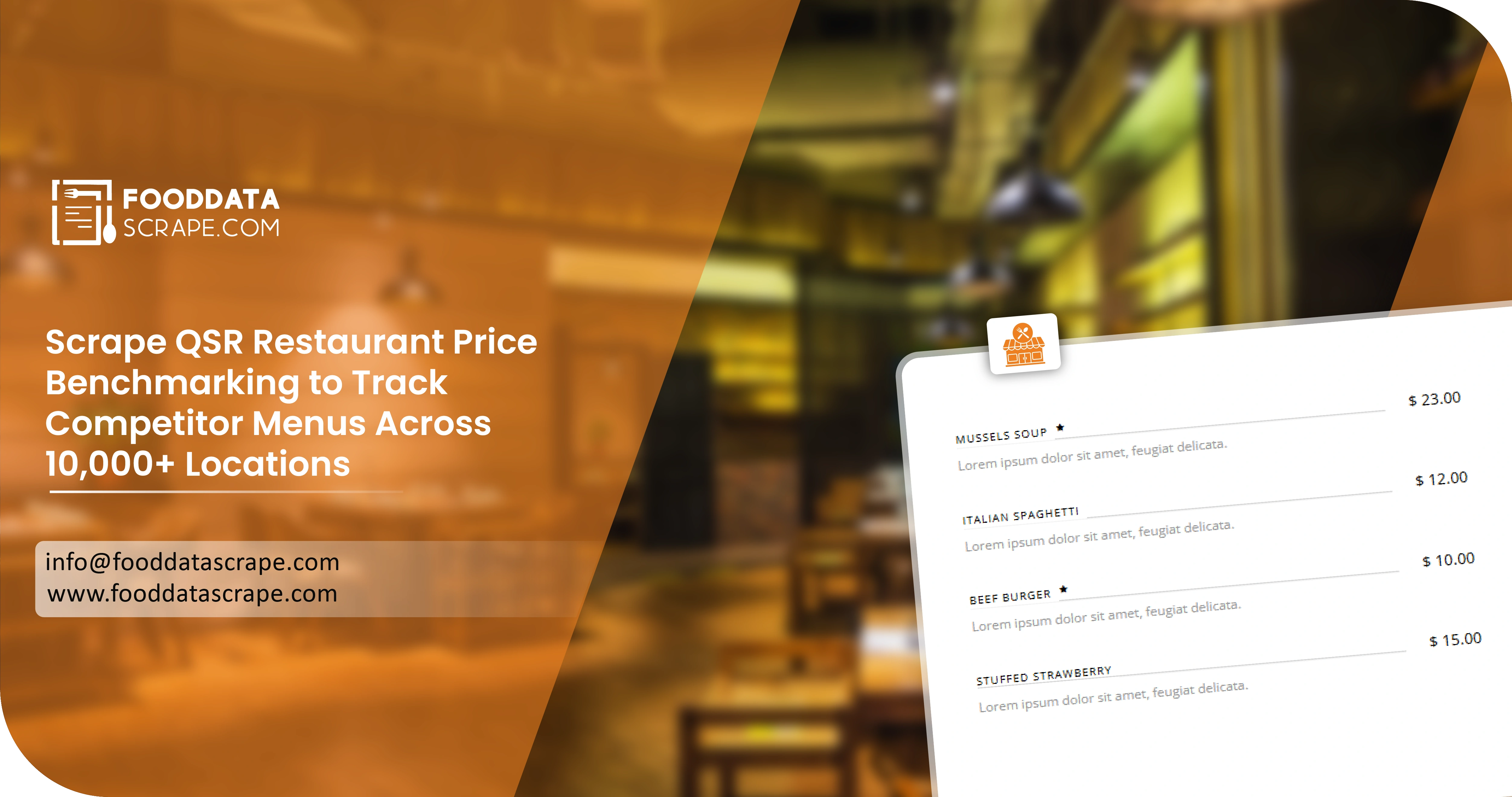 Scrape QSR Restaurant Price Benchmarking Across 10,000+ Locations